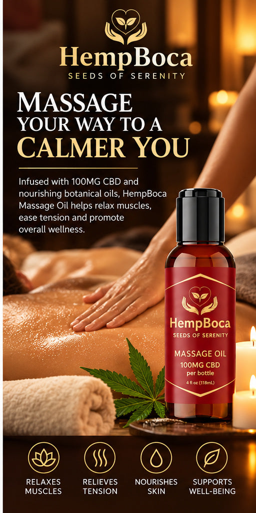 Plant-Based Massage Oil With No THC