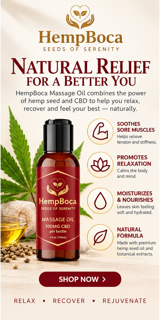 Plant-Based Massage Oil With No THC